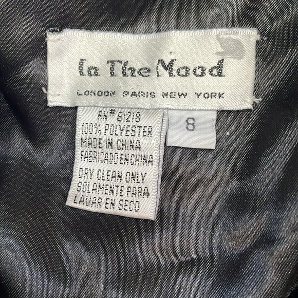 Vintage Black Holiday Shiny Blazer Sequin Collar - Picture 5 of 5